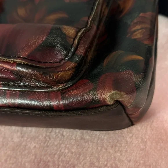 Patricia Nash Kirby East West Floral Leather Crossbody Bag - Picture 9 of 10